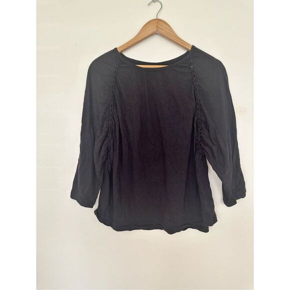 Obey Propaganda Gray Braided 3/4 Sleeve Top Size Small NWOT - Picture 1 of 4